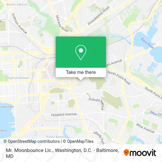Mr. Moonbounce Llc. map