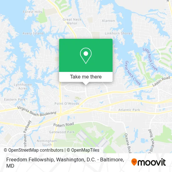 Freedom Fellowship map