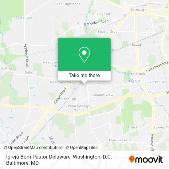 Igreja Bom Pastor Delaware map