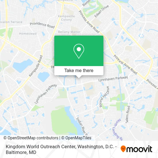 Kingdom World Outreach Center map