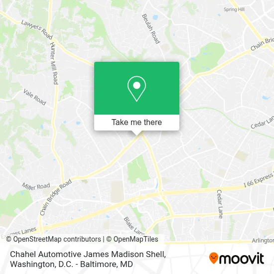Chahel Automotive James Madison Shell map
