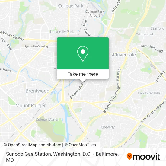 Sunoco Gas Station map