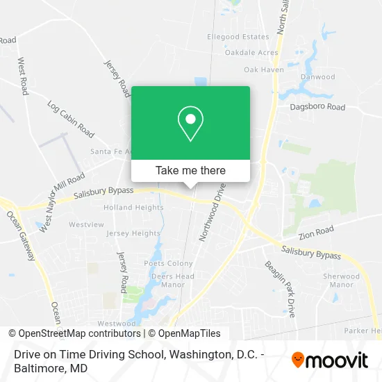Drive on Time Driving School map
