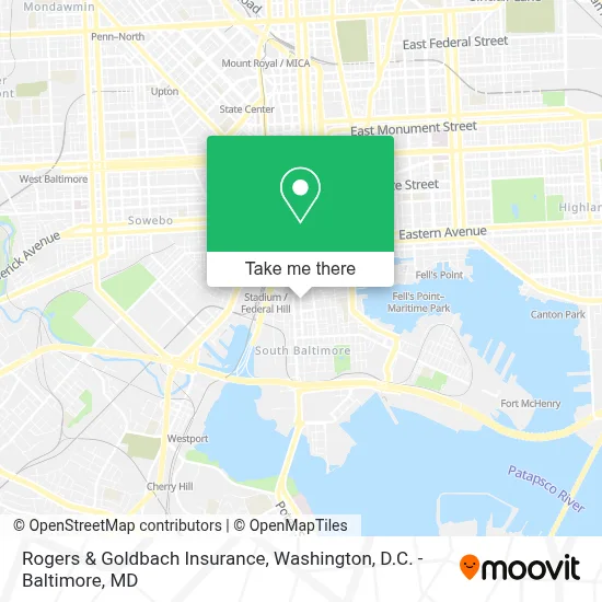 Rogers & Goldbach Insurance map