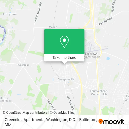 Greenside Apartments map