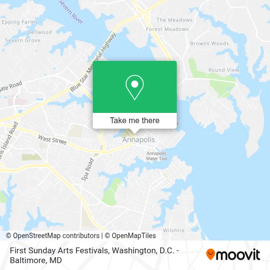 First Sunday Arts Festivals map