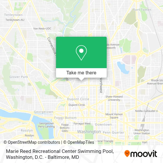 Marie Reed Recreational Center Swimming Pool map