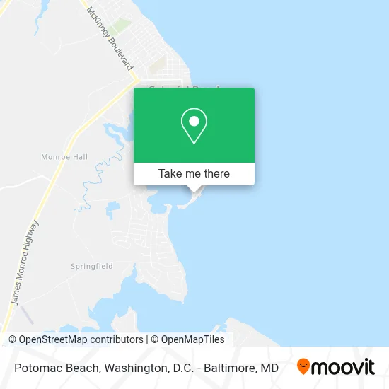 Potomac Beach map