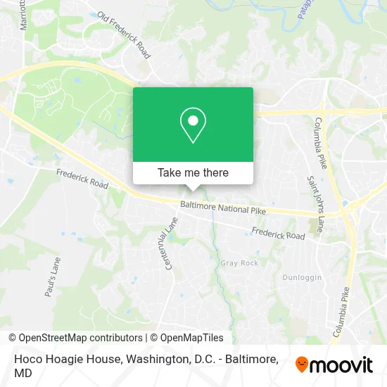 Hoco Hoagie House map
