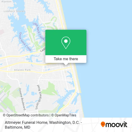 Altmeyer Funeral Home map