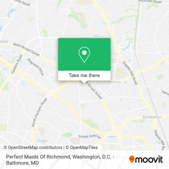 Perfect Maids Of Richmond map