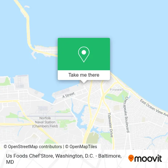 Us Foods Chef'Store map