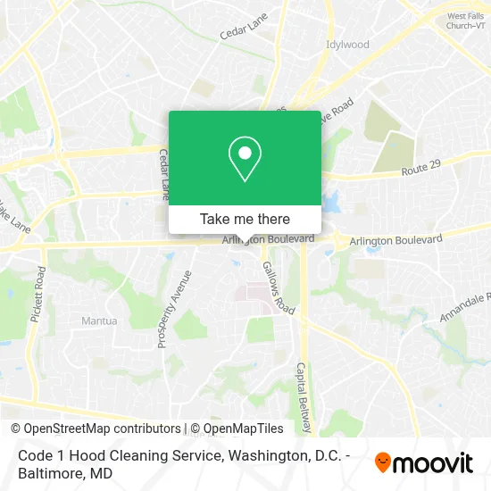 Code 1 Hood Cleaning Service map