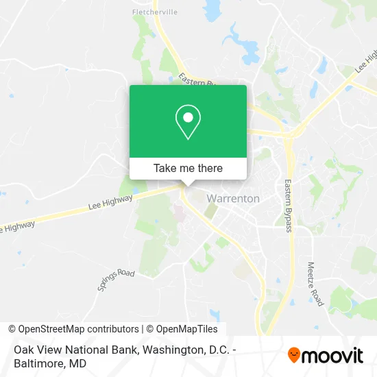 Oak View National Bank map