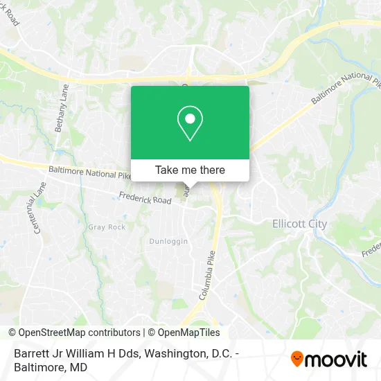 Barrett Jr William H Dds map