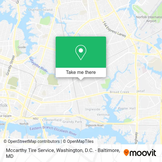 Mccarthy Tire Service map