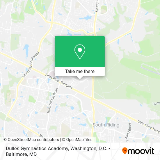 Dulles Gymnastics Academy map