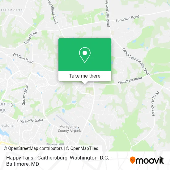 Happy Tails - Gaithersburg map
