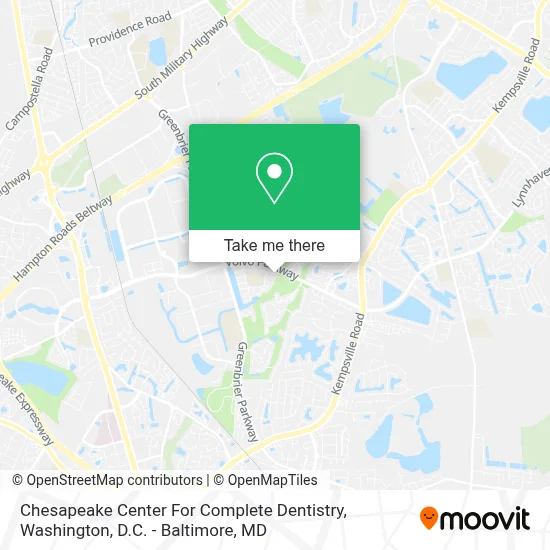 Chesapeake Center For Complete Dentistry map