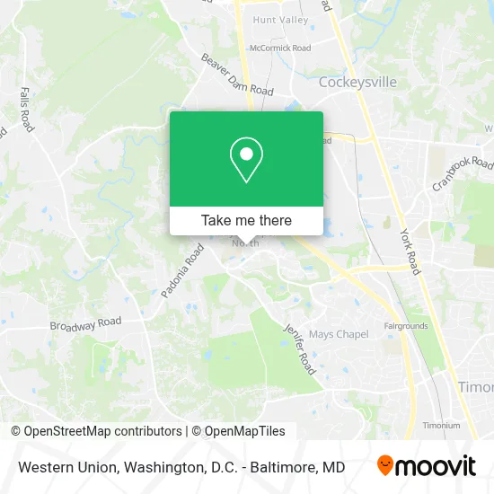 Western Union map