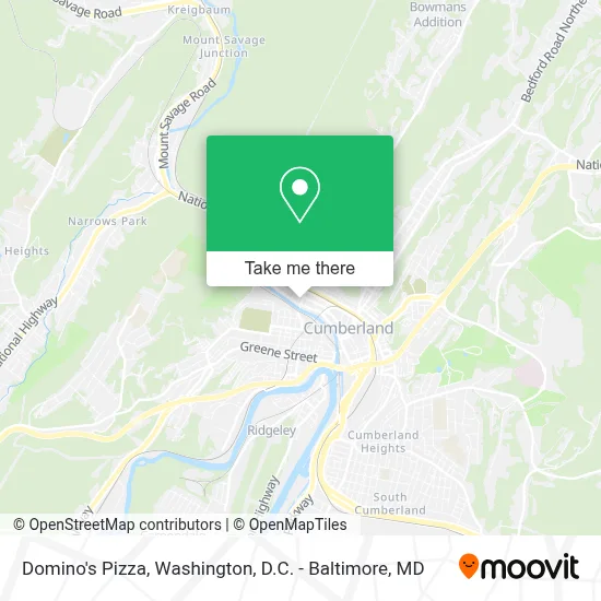 Domino's Pizza map
