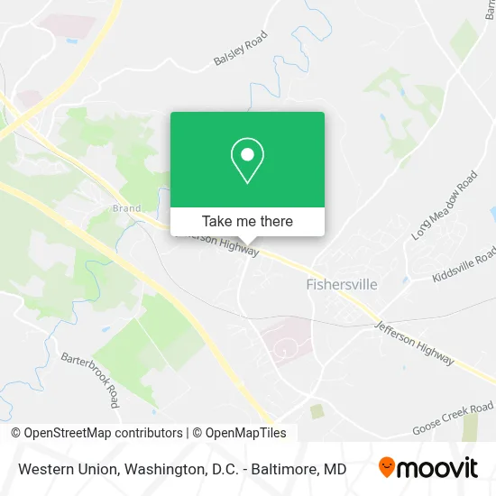 Western Union map