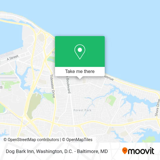 Dog Bark Inn map