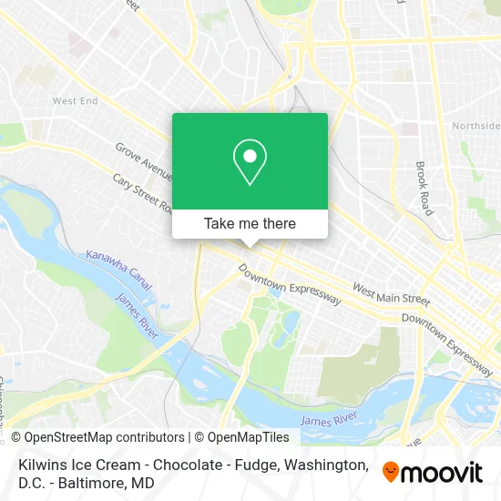 Kilwins Ice Cream - Chocolate - Fudge map