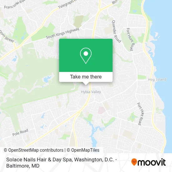 Solace Nails Hair & Day Spa map