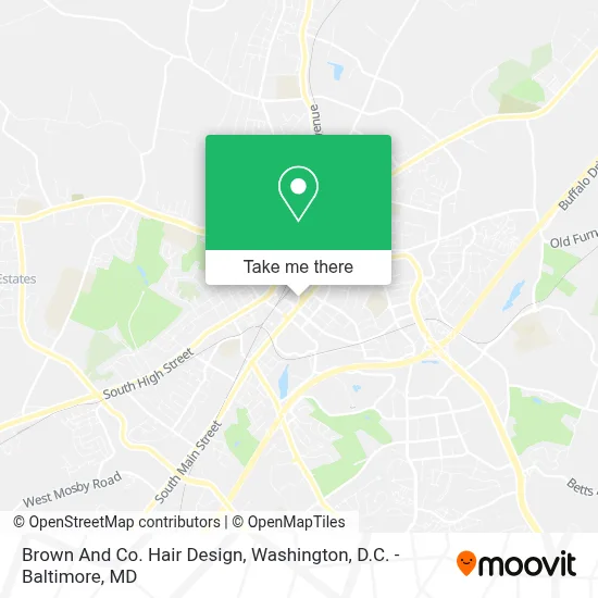 Brown And Co. Hair Design map