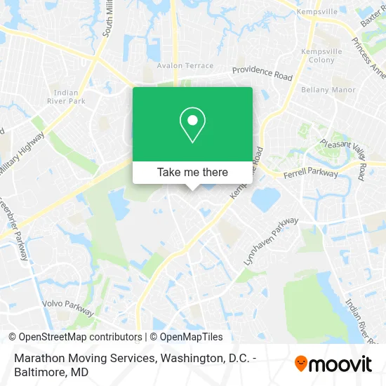 Marathon Moving Services map