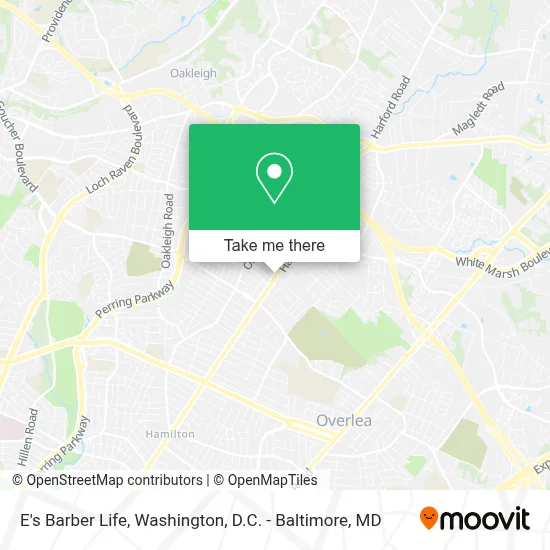 E's Barber Life map