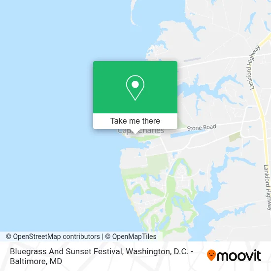 Bluegrass And Sunset Festival map