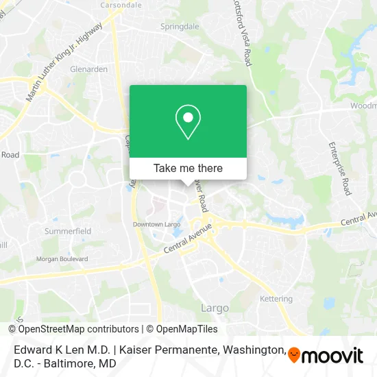 Edward K Len M.D. | Kaiser Permanente map