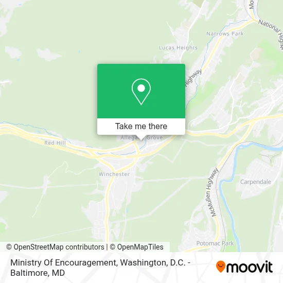 Ministry Of Encouragement map