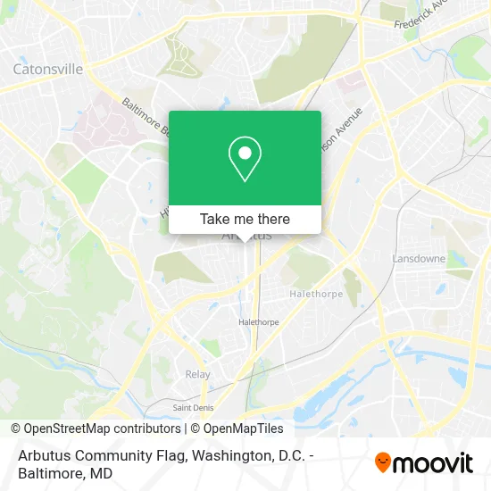 Arbutus Community Flag map