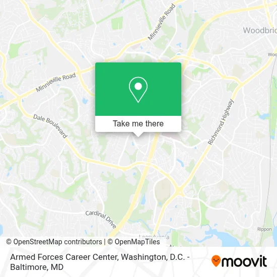 Armed Forces Career Center map
