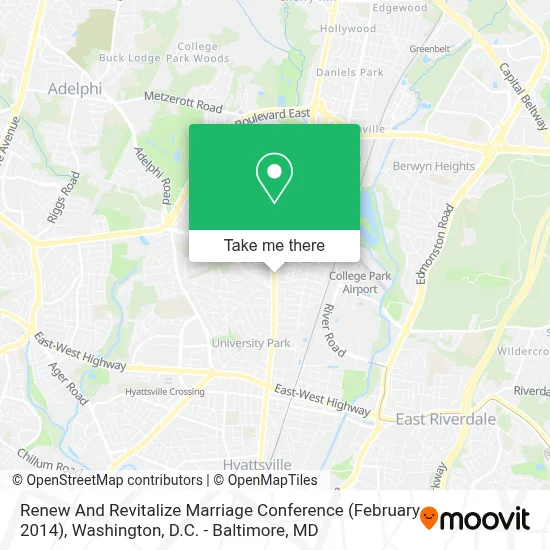 Renew And Revitalize Marriage Conference (February 2014) map