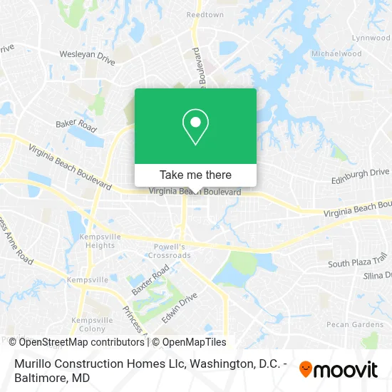 Murillo Construction Homes Llc map