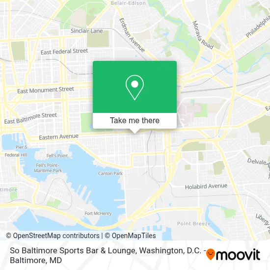So Baltimore Sports Bar & Lounge map