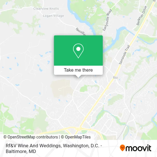 Rf&V Wine And Weddings map