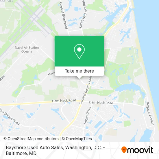 Bayshore Used Auto Sales map
