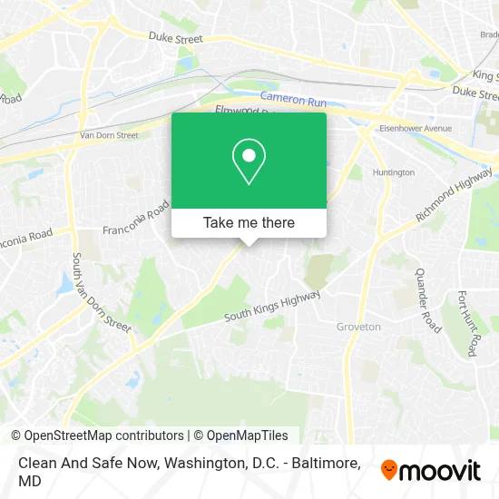 Clean And Safe Now map