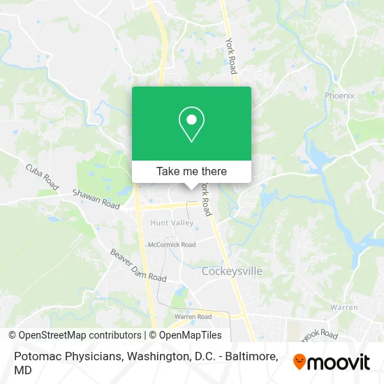 Potomac Physicians map