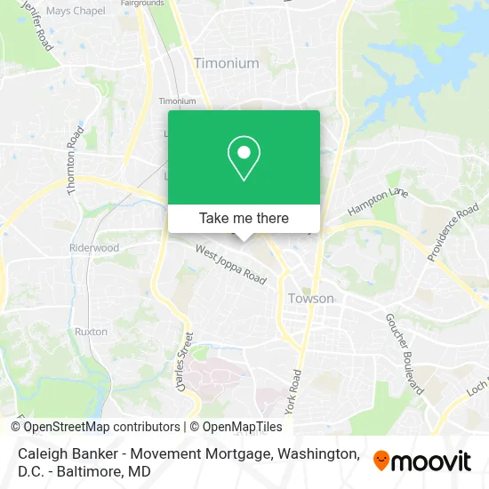 Caleigh Banker - Movement Mortgage map
