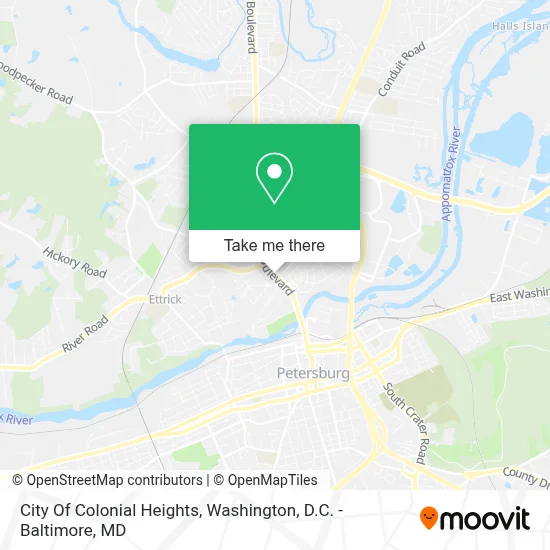 City Of Colonial Heights map