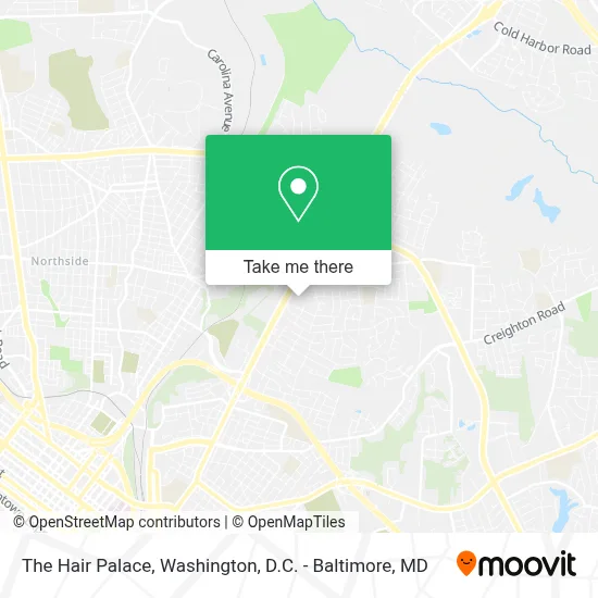 The Hair Palace map