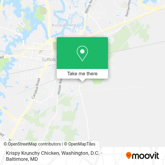Krispy Krunchy Chicken map