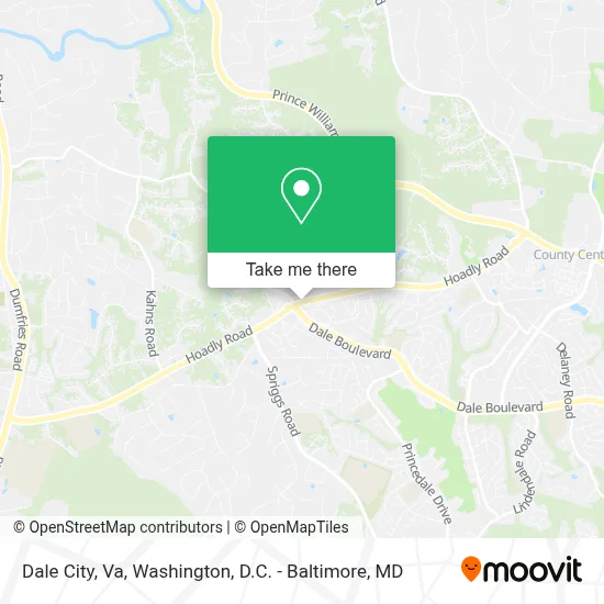 Dale City, Va map