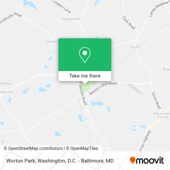 Worton Park map